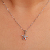 Starfish Silver Pendant